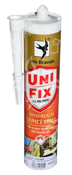 tmel těsnící / lepící Den Braven, 290ml, UNIFIX, bílý